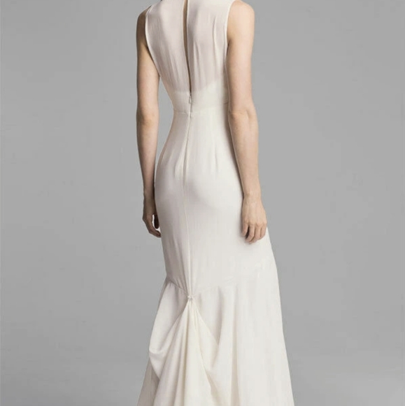 Nicole miller silk wedding dress size 6 - Picture 3 of 7